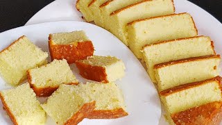 रुई जैसा वैनिला केक बनाये अब घर पर बिना ओवन के  Easy Vanilla Butter Sponge Cake Recipe Without Oven [upl. by Aralomo]