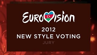 EUROVISION 2012  VOTING  NEW SYSTEM JURY [upl. by Shaia]