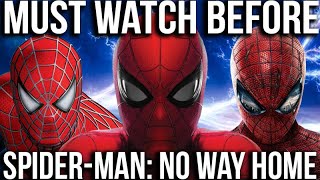 Must Watch Before SPIDERMAN NO WAY HOME  Recap of Every SpiderMan Movie Explained [upl. by Auhsoj952]