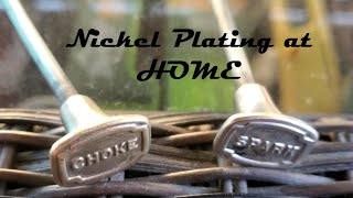 Nickel Plating a Brass Knob  29 Tudor V8 [upl. by Chesna]