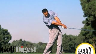 The Evolution of Tiger Woods Golf Swing  Classic Swing Sequences  Golf Digest [upl. by Wildee496]