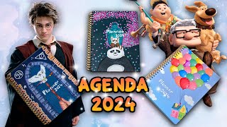 AGENDA 2024 GRATIS para imprimir con tapas incluidas [upl. by Picardi411]