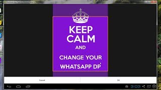 How to change Whatsapp Profile Picture on Bluestacks Easiest WayHD [upl. by Nawtna]