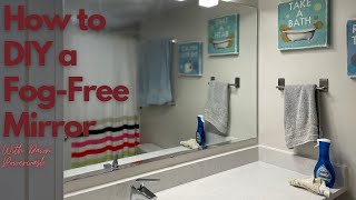 How to DIY a FogFree Mirror  Soap Cleaning Hack with Dawn Powerwash [upl. by Maddeu]