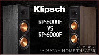 Klipsch RP6000F vs RP8000F  The side by side [upl. by Magdau]