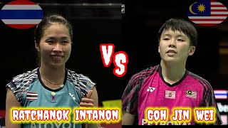 Badminton Ratchanok Intanon THAILAND vs MALAYSIA Goh Jin Wei Uber Cup Finals [upl. by Rennug]