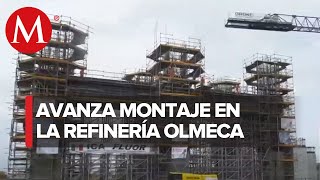 Llegan al puerto de Dos Bocas equipos para refinería Olmeca fabricados en Italia [upl. by Filberto592]