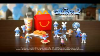 Smurfs2HappyMeal The Smurfs are back in McDonalds [upl. by Sybyl704]