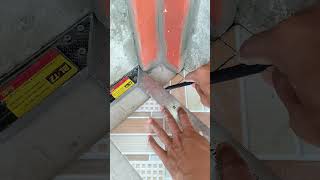 installing tiles on curved wall corners [upl. by Nahpets]