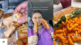 what I eat in a day as a fat person  tiktok compilation [upl. by Litsyrk985]