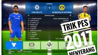 cara membuat formasi semua pemain menyerang  all out attack pes 2017 [upl. by Enyawud768]