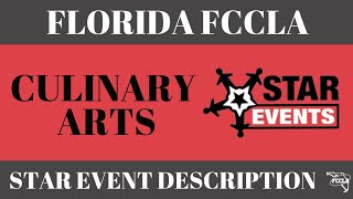 Culinary Arts STAR Events Video Description  Florida FCCLA [upl. by Aillil]