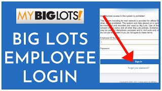 Big Lots Employee Login How To Sign Into Big Lots Employee Account 2023 [upl. by Elsa]