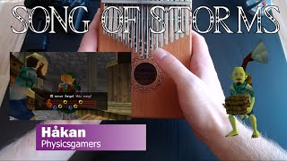 Kalimba  SONG OF STORMS Legend of Zelda Tutorial [upl. by Silverman]