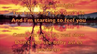 Shakira ft Wyclef Jean  Hips dont lie Lyrics [upl. by Airym354]