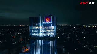 Façade Lighting of NEWTECONS TOWER  96 PHAN DANG LUU VIETNAM [upl. by Ahens]