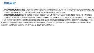 which versions of quickbooks online feature the ability to enter track and pay bills [upl. by Munmro]