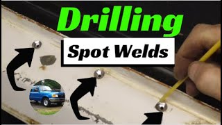 Drilling Out Spot Welds  Cheap and Easy [upl. by Stanton383]