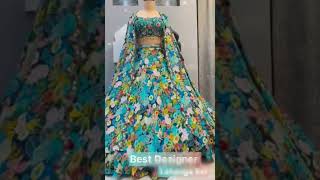 Best designer lehenga  for mehndi  green colour lehenga [upl. by Ynohtnacram]