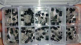 TRANSISTORS KIT BC 337 BC327 2N2222 2N2907 2N3904 2N3906 S8050 S8550  MADE IN CHINA  UNBOXING [upl. by Petua70]