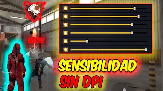 SENSIBILIDAD ACTUALIZADA ⚙️ SIN DPI para dar TODO ROJO 🩸FREE FIRE 2024🔥 [upl. by Dowd]