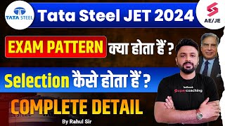 Tata Steel JET 2024 Exam Pattern and Syllabus  TATA Steel JET Selection Process by Rahul Sir [upl. by Orfield]