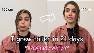 How I grew taller In 21 days Shocking results [upl. by Enairda594]