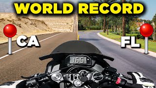 How I Broke The CoasttoCoast Motorcycle Record [upl. by Auahsoj]