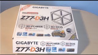 Gigabyte GAZ77D3H Motherboard Unboxing amp Overview [upl. by Sisak]