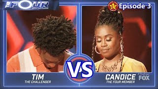 Tim Johnson Jr vs Candice Boyd with Results ampComments The Four 2018 Episode 3 [upl. by Notyal]