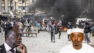 Urgent Des tchadiens mettent le feu a Njamena et manifestent contre Mahamat Deby cest chaud [upl. by Angy102]