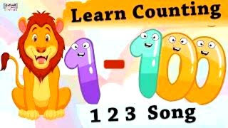 Learn Counting 1 100  Easy Numbers Song In English For Kids  Beginners  1100 Rhyme [upl. by Eskil]