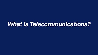 What is Telecommunications [upl. by Ahsenit24]