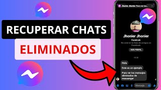 ✅Como RECUPERAR CONVERSACIONES de MESSENGER  Como RECUPERAR MENSAJES BORRADOS de MESSENGER [upl. by Niamor]