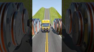 Cars amp Cargo Truck vs Hydraulic Crush  BeamNGDrive shorts beamng [upl. by Tirb]