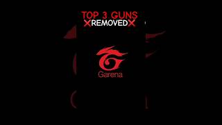 Top 3 Guns Removed Garena 😨 shorts [upl. by Risan657]