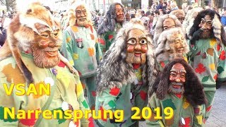 🥳🎉 Fasnacht in Bad Säckingen Großer Narrensprung der VSAN I 55 Min 🎺🥁 [upl. by Notlaw666]