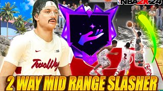 NEW 67 “2 WAY MID RANGE SLASHERquot BUILD is UNSTOPPABLE in THE REC on NBA 2K24 [upl. by Mikael996]