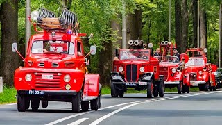 Brandweer oldtimers in optocht 🚒🚒🚒 [upl. by Kataway361]