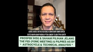 Prospek IHSG Saham Jelang FOMC Meeting By Astrocycle amp Technical Analysis [upl. by Adnolohs704]