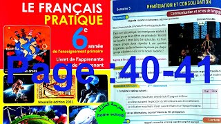 Le Français Pratique 6AEP Communication et actes de langage Page [upl. by Honan518]