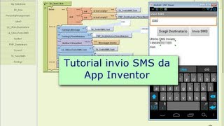 Tutorial  Inviare SMS con Android App Inventor componente Texting [upl. by Nemra]