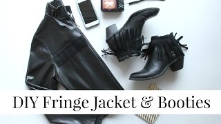 DIY Fringe Jacket amp Ankle Boots [upl. by Horgan]