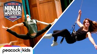 AMERICAN NINJA WARRIOR JUNIOR  Kid Stuntwoman Faces Off with Aerial Acrobat [upl. by Baryram171]