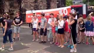 Paulinus Flashmob 50 Jahre FSJGesetz vor der Porta Nigra [upl. by Mathe]