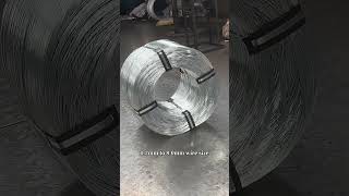 hot dipped galvanized wire packaging process galvanizedwire [upl. by Mohl]