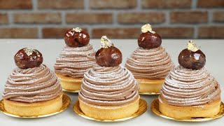 Mont Blanc 몽블랑 Marron Tart 마롱타르트 l 쿠킹배 Cooking Bae [upl. by Leahcimrej]