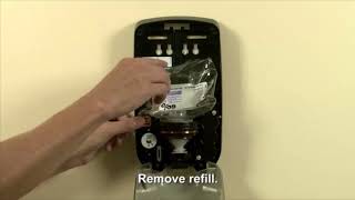 GoJo TFX Dispenser Refill Instructions [upl. by Aicercul]