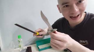 How to Sharpen cheap dull knife [upl. by Oys]