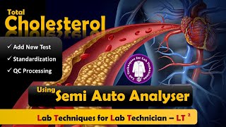 Estimation of Cholesterol  End Point Mode  Semi Auto Analyzer  Cholesterol Test [upl. by Zerlina195]